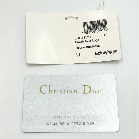 Christian Dior Handbag Trotter Pouch Mini Shoulder Bag Bordeaux - Picture 7 of 7